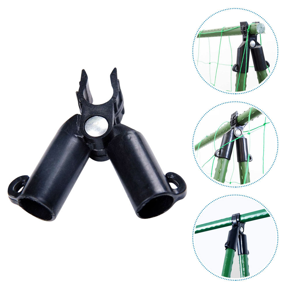 Plant Support Stake - 12 Stück Kunststoff-Gartenstangenverbinder, Pflanzenstützclips für Kletterpflanzen,