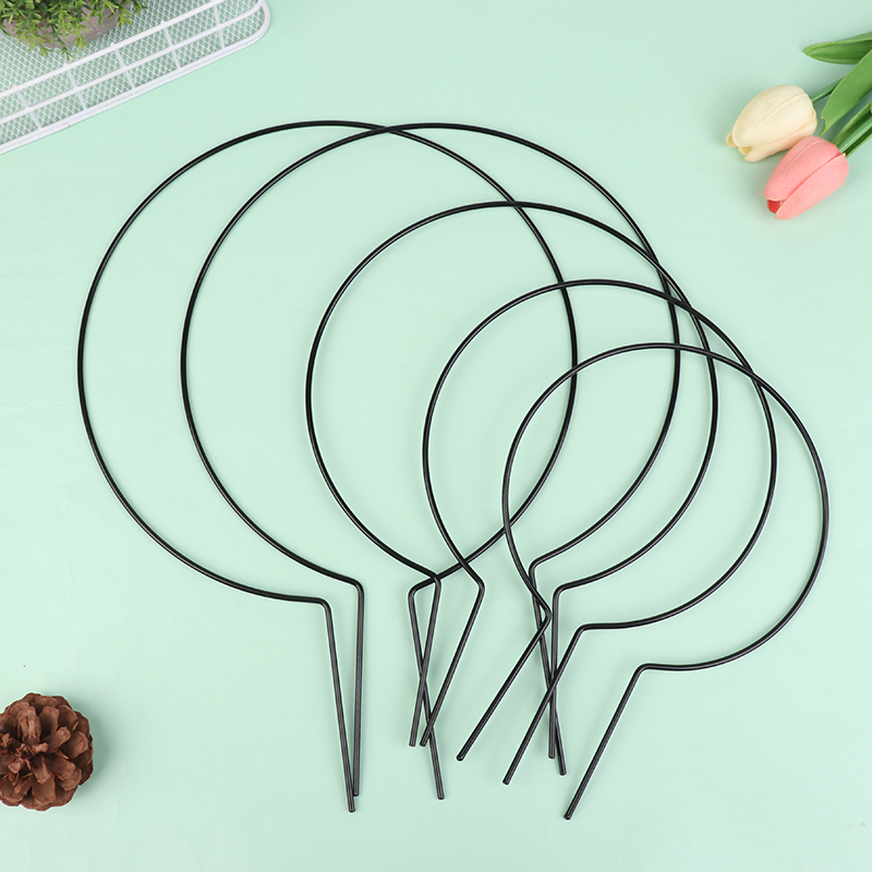 Plant Support Stake - 2Pcs Eisen Herz-Förmigen Garten Anlage Unterstützung